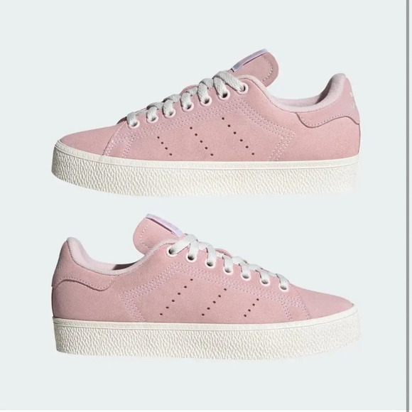Adidas Stan Smith CS Shoes Women Suede Size 8 Pink New with Box. - Picture 2 of 7